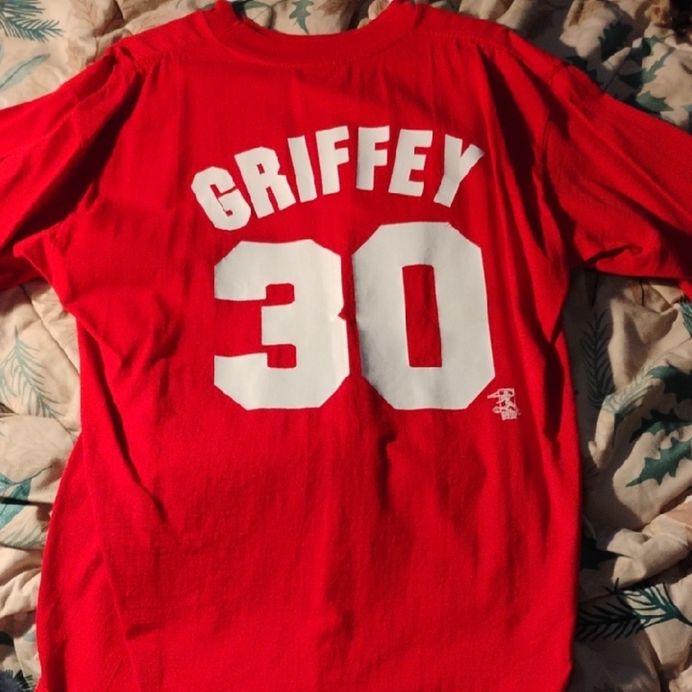 Majestic Red Griffey Short Sleeve Tee